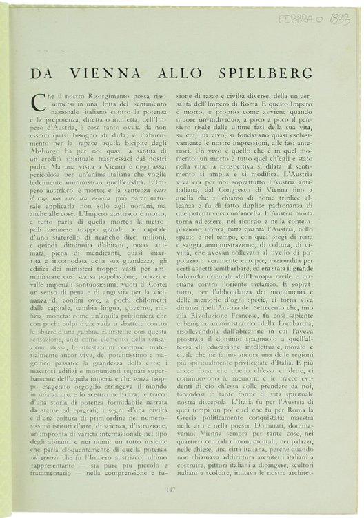 DA VIENNA ALLO SPIELBERG.