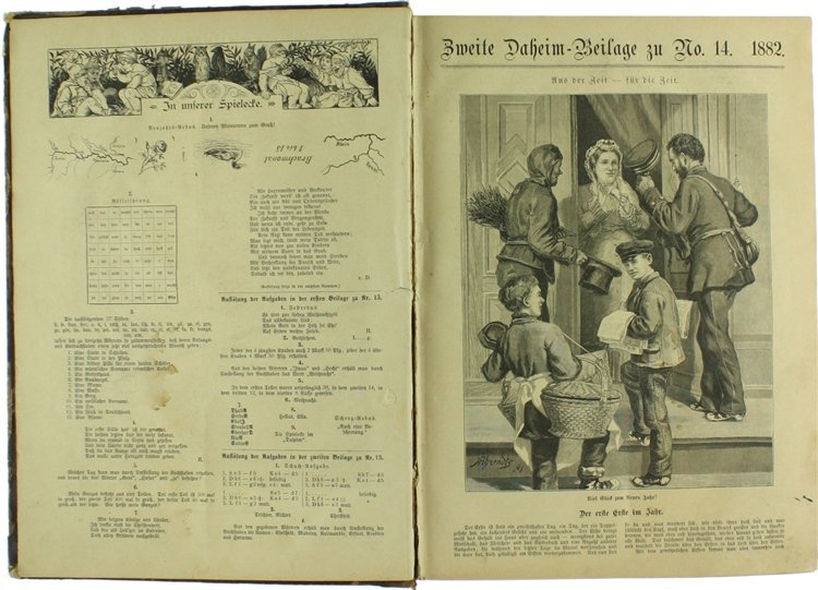DAHEIM. Ein deutsches Familienblatt mit Illustrationen. Jahrgang XVIII-XIX.