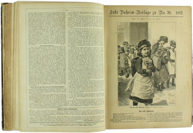 DAHEIM. Ein deutsches Familienblatt mit Illustrationen. Jahrgang XVIII-XIX.