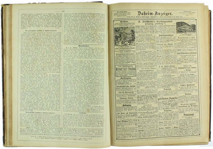 DAHEIM. Ein deutsches Familienblatt mit Illustrationen. Jahrgang XVIII-XIX.