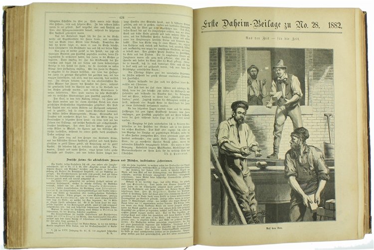 DAHEIM. Ein deutsches Familienblatt mit Illustrationen. Jahrgang XVIII-XIX.