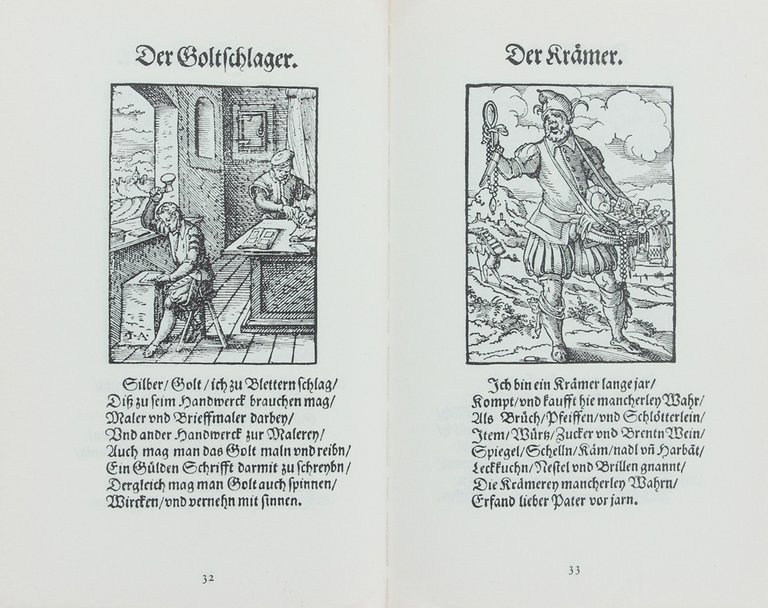 DAS STANDEBUCH. 133 Holzschnitte mit Versen von Hans Sachs und …