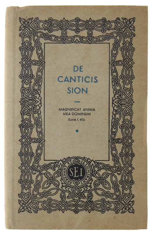 DE CANTICIS SION Libro di preghiera