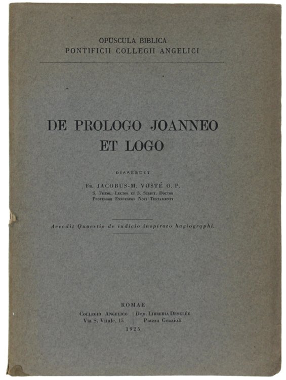 DE PROLOGO JOANNEO ET LOGO.