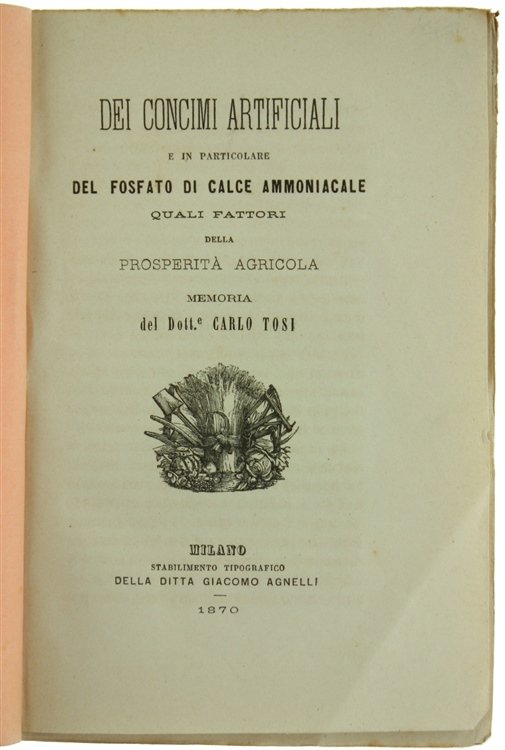 DEI CONCIMI ARTIFICIALI e in particolare DEL FOSFATO DI CALCE …