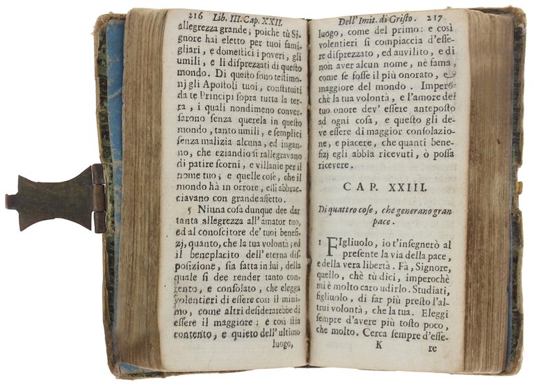 DELL'IMITATIONE DI CHRISTO [minuscola, rara edizione antica]