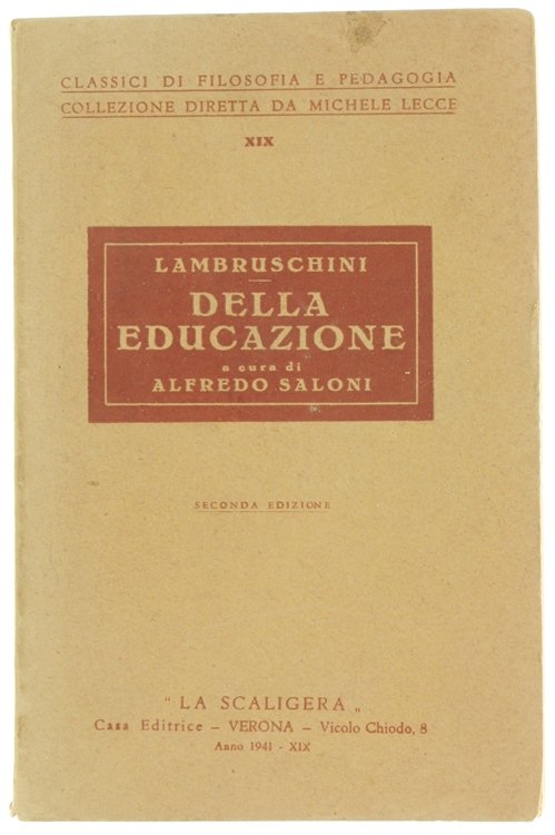 DELLA EDUCAZIONE.