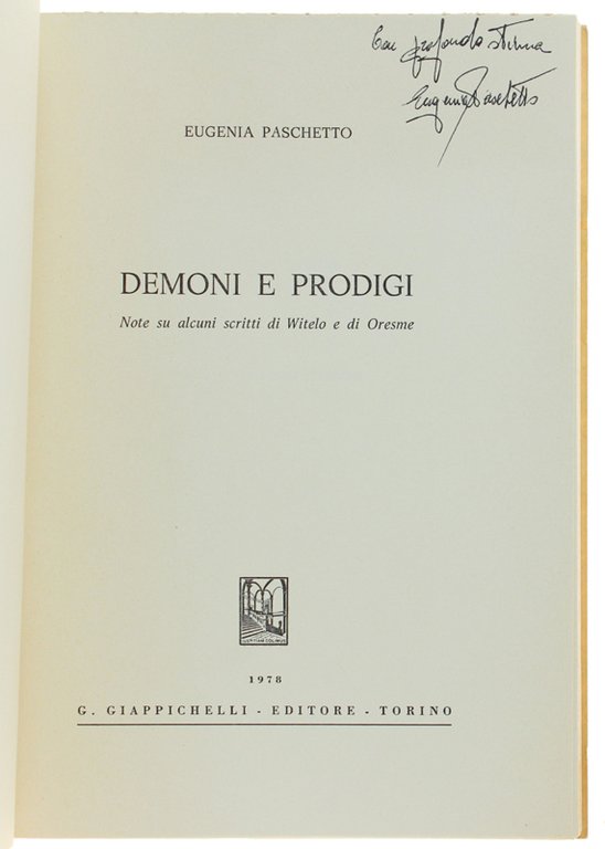 DEMONI E PRODIGI - note su alcuni scritti di Witelo … | Immagine Gallery 2