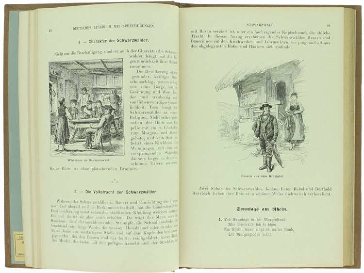 DEUTSCHES LESEBUCH MIT SPRECHÜBUNGEN FÜR QUARTA UND TERTIA. Deutschland in …