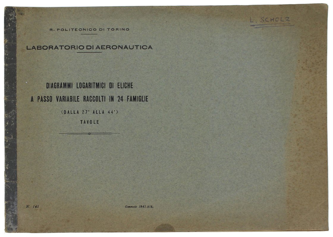 DIAGRAMMI LOGARITMICI DI ELICHE A PASSO VARIABILE RACCOLTI IN 24 …