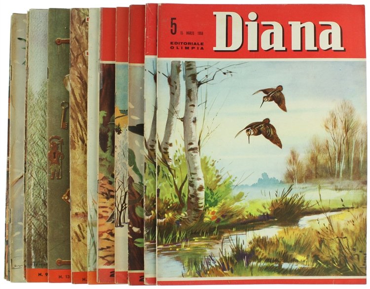 DIANA. Fascicoli singoli dal 1954 al 1959