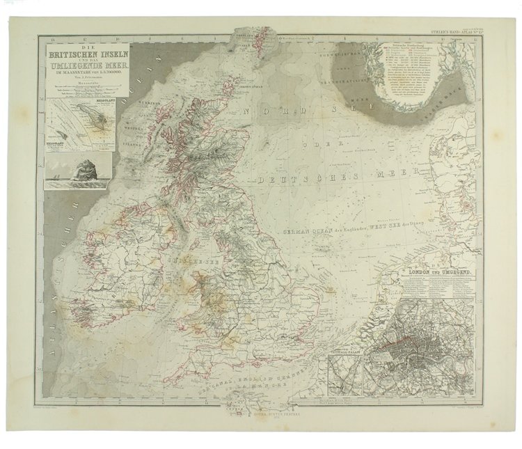 DIE BRITISCHEN INSELN UND DAS UMLIEGENDE MEER im maassstabe von …