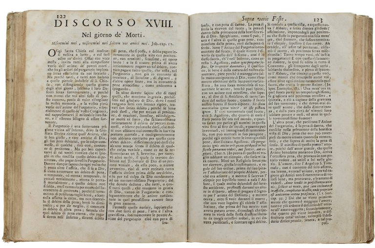 DISCORSI SACRI SOPRA VARIE FESTE, DIVOZIONI, ED ALTRE MATERIE MORALI. …