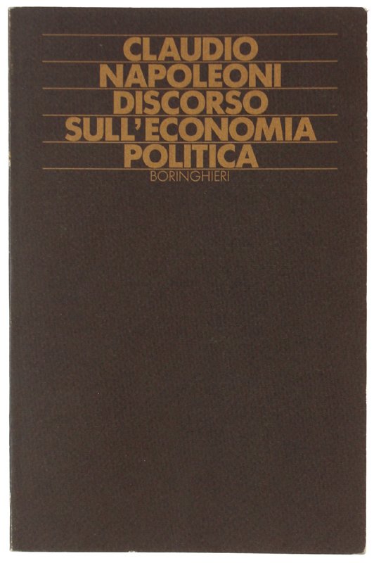 DISCORSO SULL'ECONOMIA POLITICA.