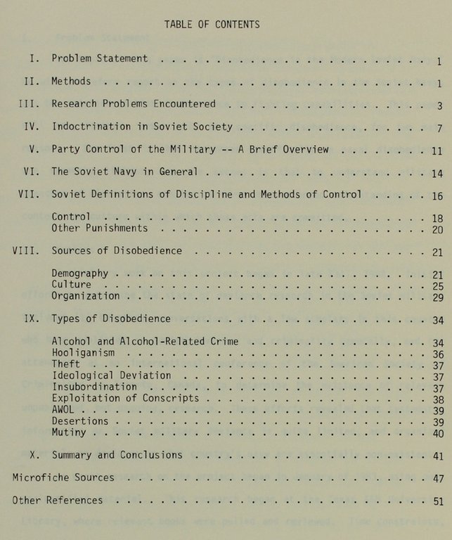 DISOBEDIENCE IN THE MODERN SOVIET NAVY - Occasional Paper N° …