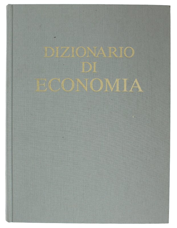 DIZIONARIO DI ECONOMIA.