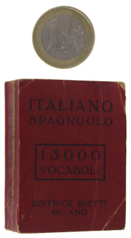 DIZIONARIO ITALIANO SPAGNOLO. 13.000 vocaboli (mm 50x40x20)