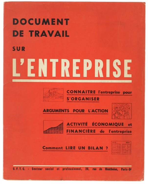 DOCUMENT DU TRAVAIL SUR L'ENTREPRISE. Supplément à FORMATION N° 57 …