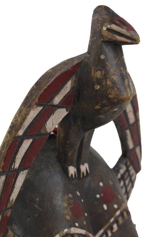 DOUBLE FACED SENUFO TRIBAL MASK FOR LIFE CELEBRATION