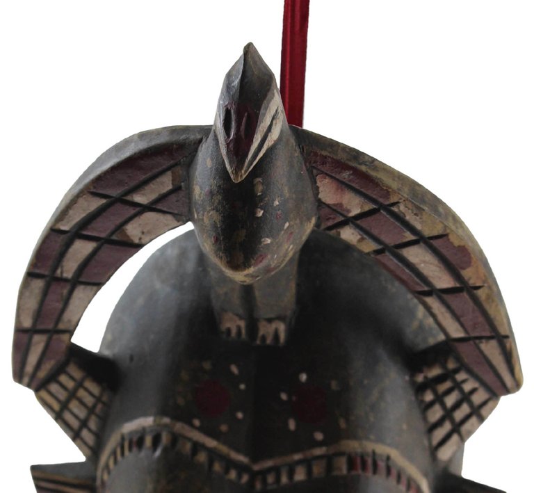 DOUBLE FACED SENUFO TRIBAL MASK FOR LIFE CELEBRATION