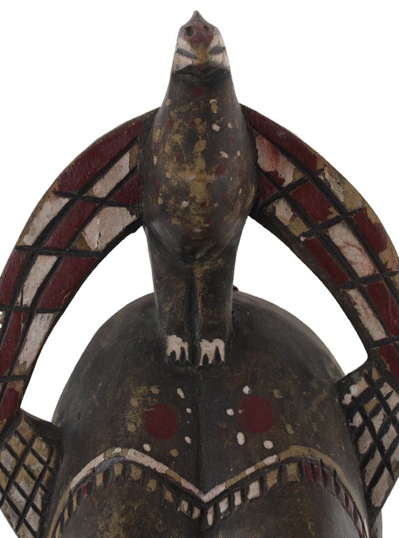 DOUBLE FACED SENUFO TRIBAL MASK FOR LIFE CELEBRATION