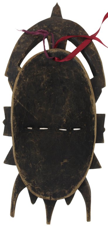DOUBLE FACED SENUFO TRIBAL MASK FOR LIFE CELEBRATION