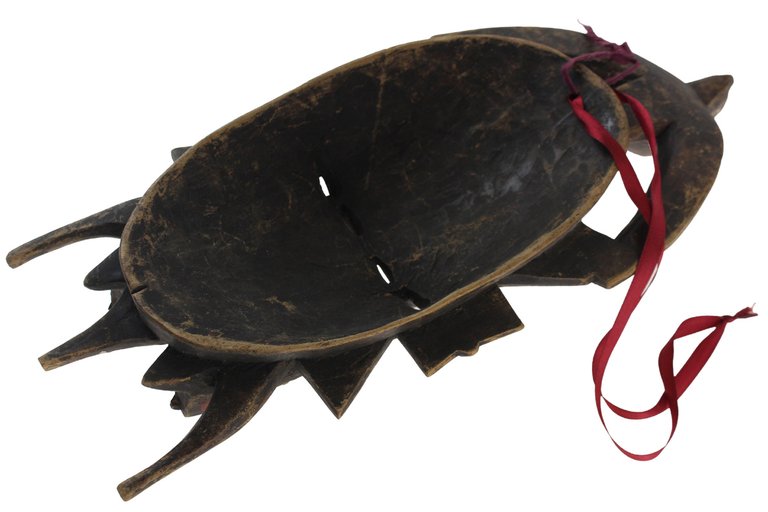 DOUBLE FACED SENUFO TRIBAL MASK FOR LIFE CELEBRATION