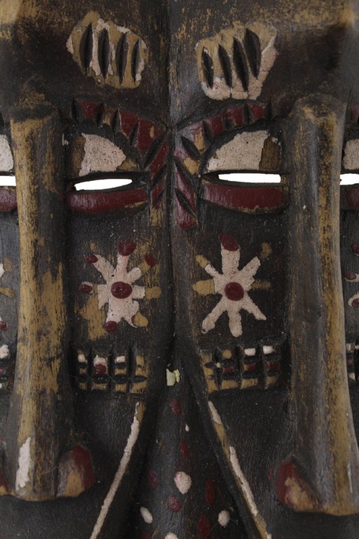 DOUBLE FACED SENUFO TRIBAL MASK FOR LIFE CELEBRATION