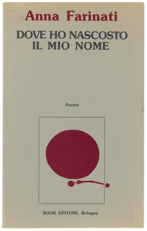 DOVE HO NASCOSTO IL MIO NOME. Poesie.