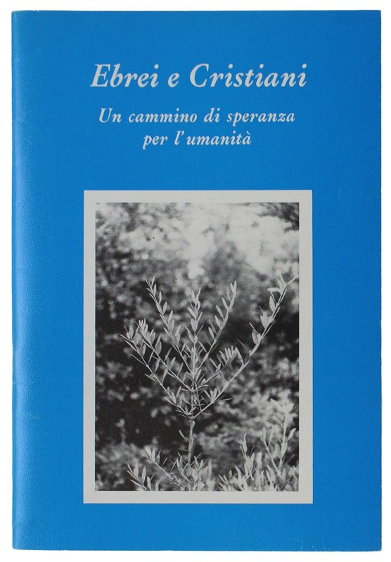 EBREI E CRISTIANI. Un cammino di speranza per l'umanità.