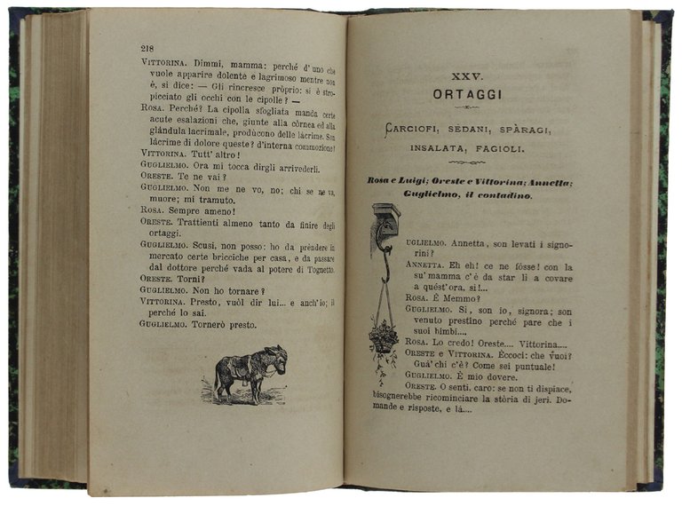 ECONOMIA DOMESTICA: libro anonimo metà '800