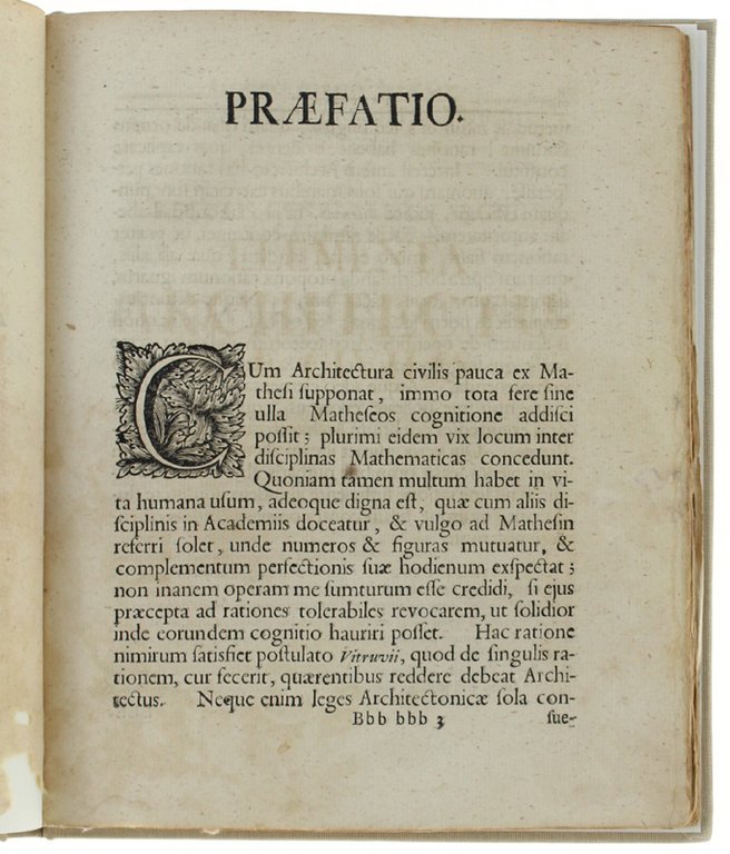 ELEMENTA ARCHITECTURAE CIVILIS.