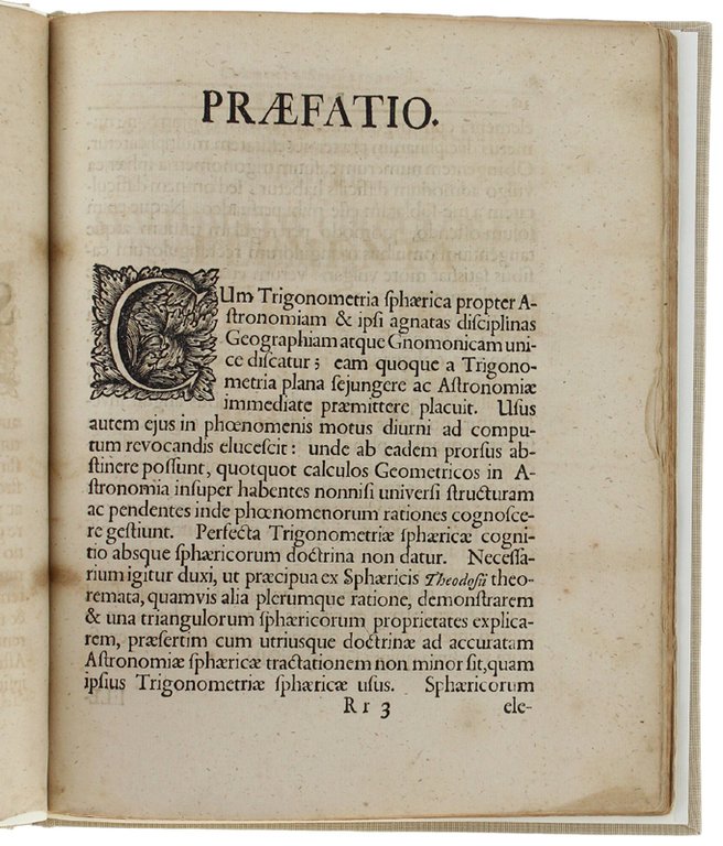 ELEMENTA SPHAERICORUM ET TRIGONOMETRIAE SPHAERICAE.