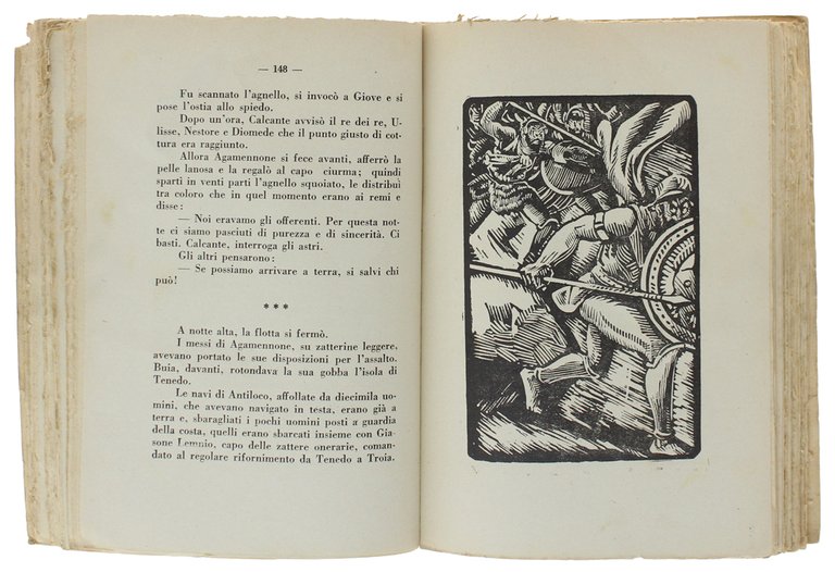 ELENA TINDARIDE o LA GUERRA DI TROIA. Romanzo. Con xilografie …