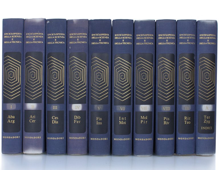 ENCICLOPEDIA DELLA SCIENZA E DELLA TECNICA [10 volumi, come nuovi]