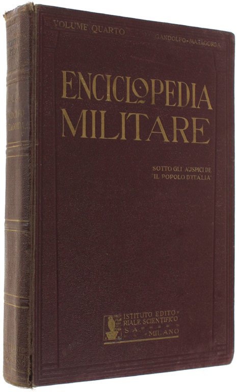 ENCICLOPEDIA MILITARE. Volume 4.