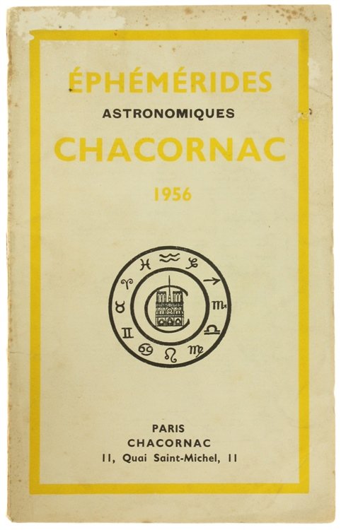 EPHEMERIDES ASTRONOMIQUES CHACORNAC 1956.