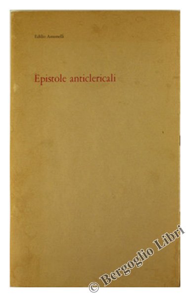 EPISTOLE ANTICLERICALI.