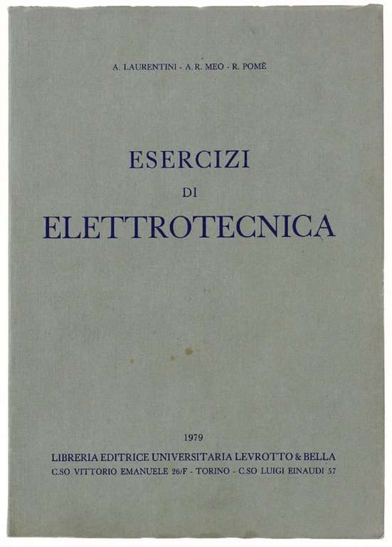 ESERCIZI DI ELETTROTECNICA.