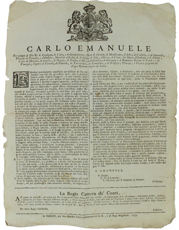 ESSENDOCI PRECISAMENTE NECESSARIO UN MILIONE DI LIRE per supplire con …