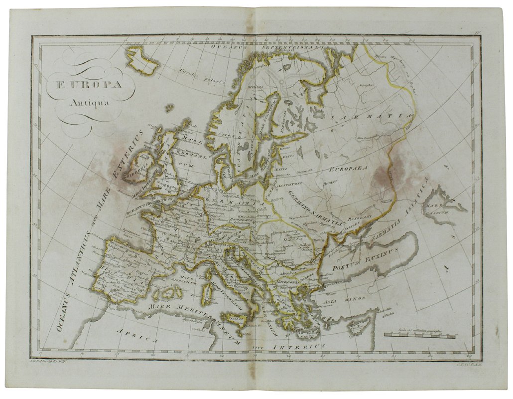 EUROPA ANTIQUA tratta da "Tabulae geographicae orbis veteribus noti", circa …