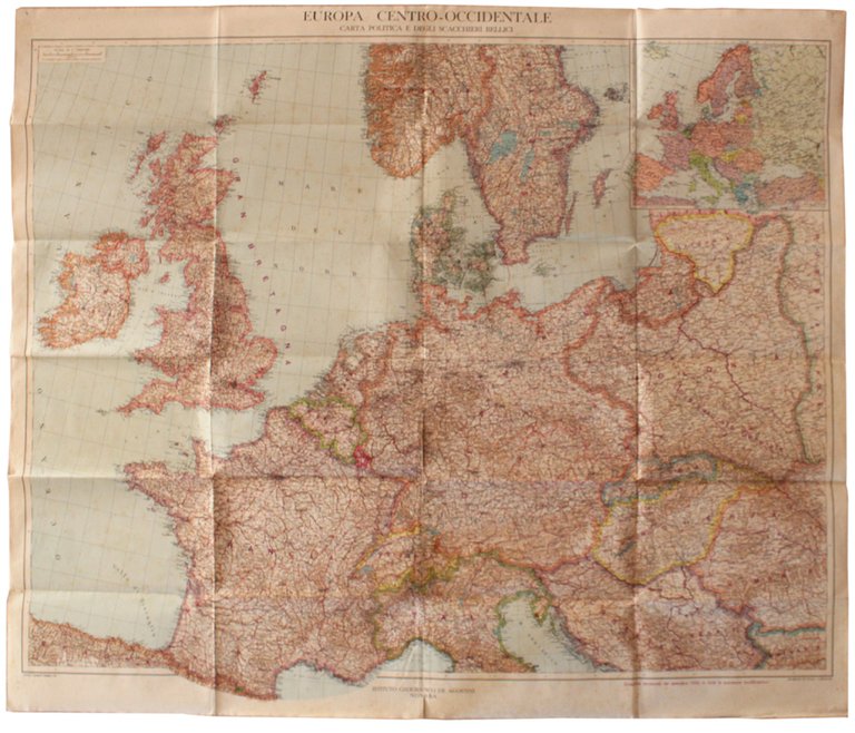 EUROPA CENTRO-OCCIDENTALE. Carta politica e degli scacchieri bellici. Scala 1:2.500.000. | Immagine Gallery 3