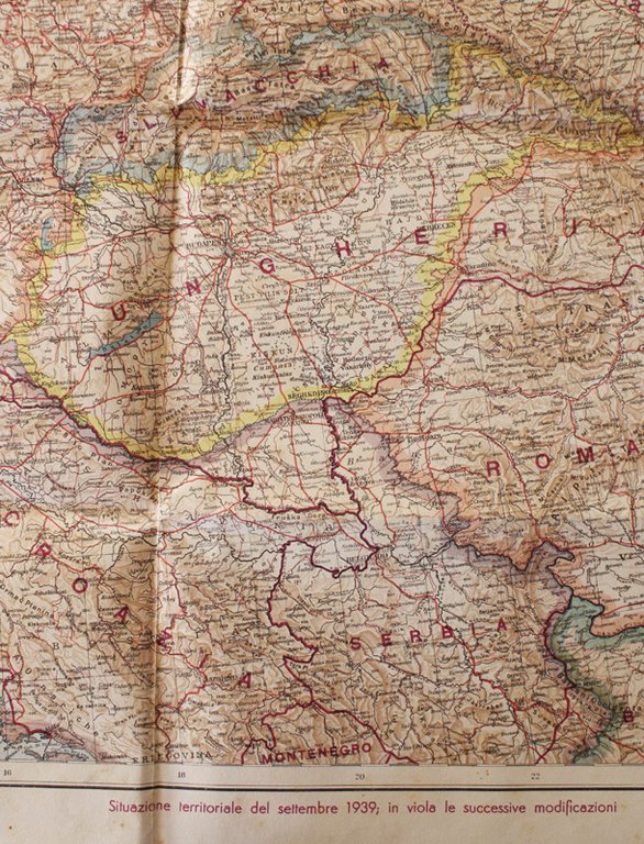 EUROPA CENTRO-OCCIDENTALE. Carta politica e degli scacchieri bellici. Scala 1:2.500.000. | Immagine Gallery 4