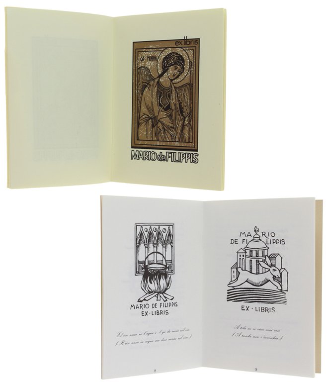 EX-LIBRIS D'ARTISTA dedicati a Mario Defilippis. Collezione di 46 libretti.