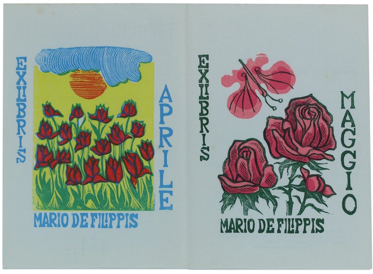EX LIBRIS EFEMERIDALI BIZZARRI E BELLI. DALL'OLIVO CONTORTO MARIEELISA LEBORONI …
