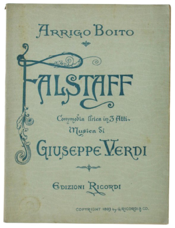 FALSTAFF. Commedia lirica in tre atti. Prima rappresentazione: Milano. Teatro … | Immagine Gallery 2