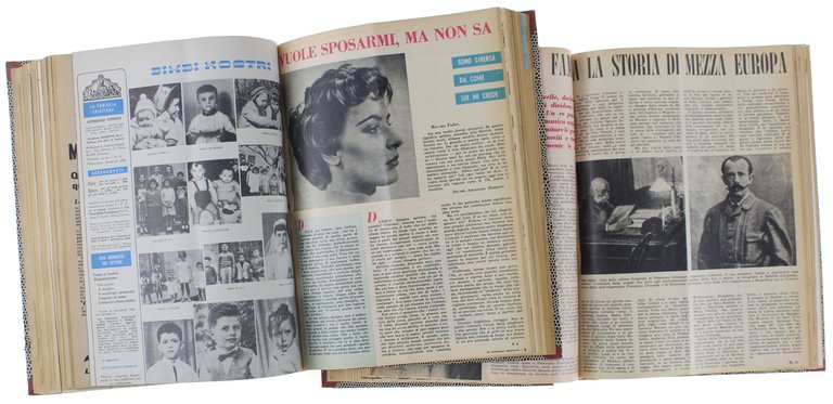 FAMIGLIA CRISTIANA : annata 1958 completa rilegata in 2 volumi