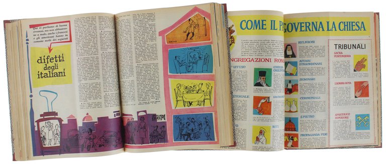 FAMIGLIA CRISTIANA : annata 1958 completa rilegata in 2 volumi