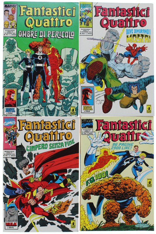 FANTASTICI QUATTRO 1993: Lotto di 4 albi: # 95, 99, …