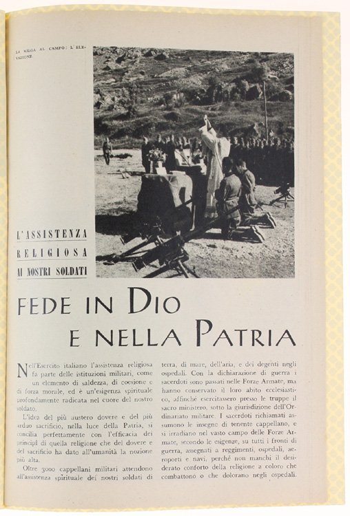 FEDE IN DIO E NELLA PATRIA. L'assistenza religiosa ai nostri …